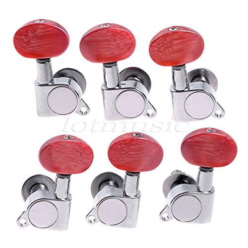 Guitar Parts Guitar Tuning Pegs Keys Tuners Machine 6 Right Inline or 3L3R Chrome Enclosed - (Color: 3L3R)