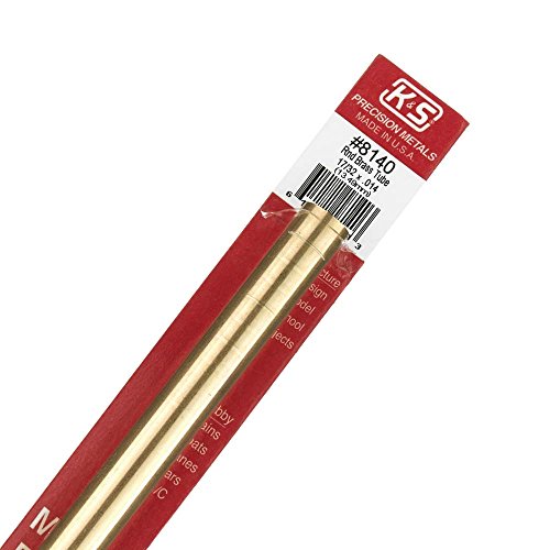 K & S Precision Metals 8140 K & S Engineering #140 17/32X12 Round Brass Tube #TOP3
