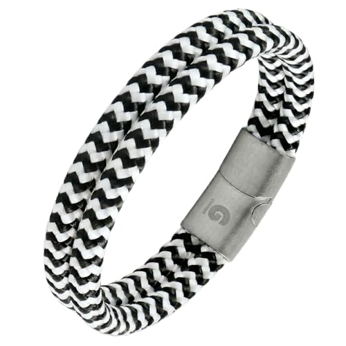 Pulsera Nautica de Cuerda - Trenzada para Hombre y Mujer Galeara design NOA (Noa Naval Blanca, 185)