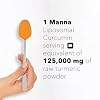 Manna Vitamins Evolved Liposomal Liquid Curcumin for Advanced Absorption Best Turmeric Supplement for Daily Joint & Immune Health Support - Vegan, Non-GMO, 95% Curcuminoids (1 Pack)