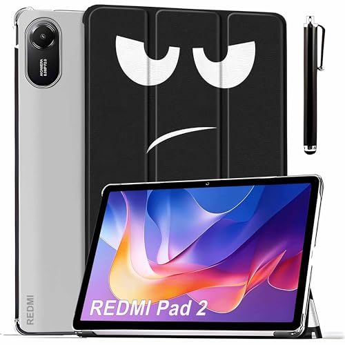 ProElite Case Cover for Xiaomi Redmi Pad 2 11 inch Cover, Smart Flip Case Cover for Xiaomi Redmi Pad 2 11 inch Translucent Back with Stylus Pen [Auto Sleep Wake Feature], Don’t Touch