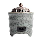 Brûleur d'encens - Contrôle électronique la température Four d'aromathérapie en céramique - Lampe d'aromathérapie électronique à l'huile essentielle bois d'agar, Convient à toutes les occasions