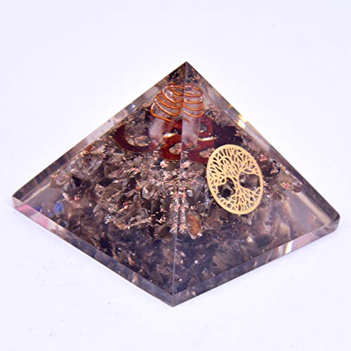 Orgone Pyramid Labradorite Pyramid Energy Healing Crystals EMF Protection Pyramid Yoga Meditation Tree of Life Chakra Crystals