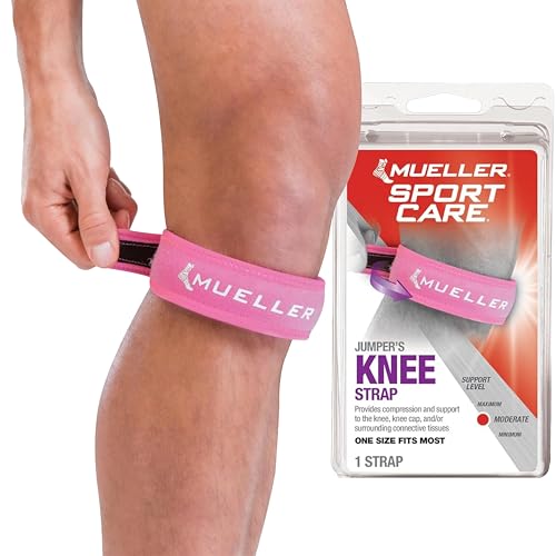 MUELLER Sports Medicine Jumper's Knee Single Strap for Men and Women, Knee Compression and Pain