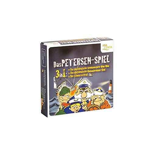 Das Petersen Spiel 3 in 1 - Seemannsgarn-Mau-Mau - Klabautermann-Skat - Der Schwarze Pirat: Das plattdeutsche Seemannsgarn-Mau-Mau und das plattdeutsche Klabautermann-Skat