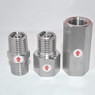 1/4" BSP Male Female Thread 304 Stainless Steel Sanitary Check Valve One Way Non-return Valve - (Specification: 1/4"; Thread Type: Female to Male)