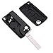 Ndier Car Key Shell, Llave de 2 Botones Key Case Fob Carcasa...