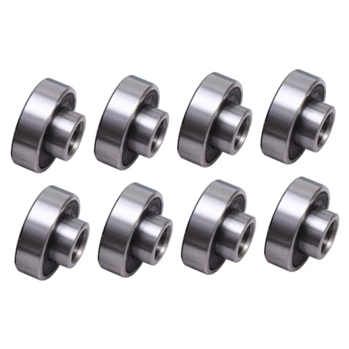 GALPADA 8Pcs Integrated Rust Skateboard Wheel Bearings Long Life for Smooth High Speed Skating for Skateboards Roller Skates and More