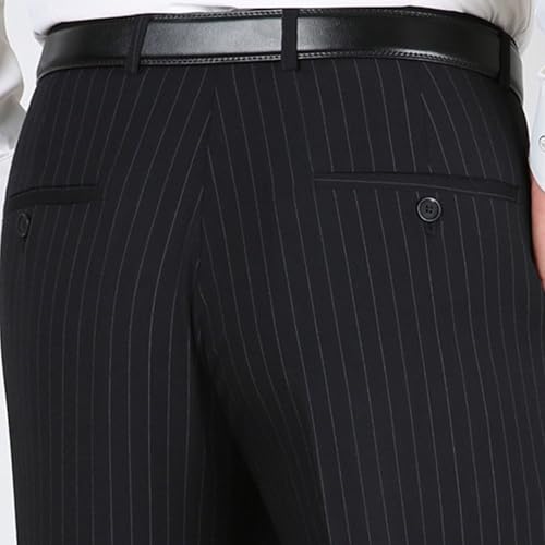 Men's Striped Dress Pants Male Straight Striped Pants Casual Pinstripe Trousers Slacks for Men3