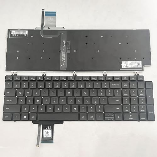 Dell Precision 7750 7550 7760 7560 �V���[�Y P/N:0713DM 713DM PK132V72B00�p �o�b�N���C�g�t���m�[�g�p�\�R�������p�L�[�{�[�h�B
