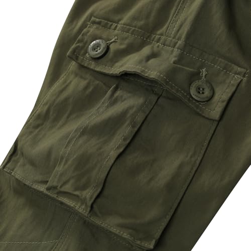 XNMAYA Cargo Pants for Women, Military Army Camo Combat Trousers,Work Camping Hiking Casual Pants with Pockets Army Green US 12