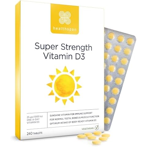 Healthspan Super Strength Vitamin D3 Tablets thumbnail