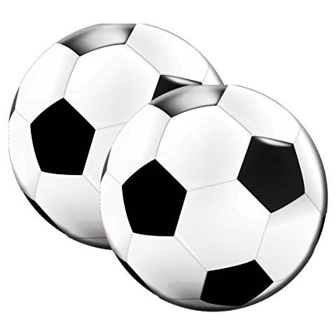 Fu�ball Servietten rund Party Soccer 20 St�ck Geburtstag Fu�ballparty Cover