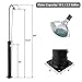 VINGLI 7FT Solar Heated Shower, Pool Solar Shower Kit with Shower Head for Outdoor Backyard Poolside Beach Pool Spa,Black