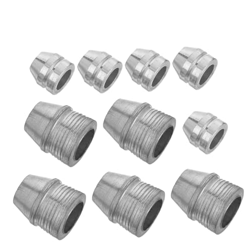 POPETPOP 10 Pièces Lot de Cales Métalliques Robustes pour Poignée de Marteau et Hache Coins Ronds pour Installation Rapide Renforcement Professionnel pour Outils Agricoles et Usage Intensif