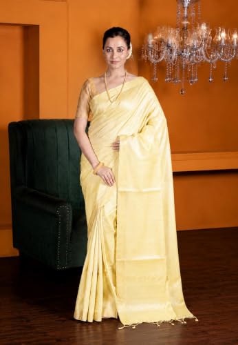 Kahkashan Naz Boutique gold bhagalpuri silk saree – image 3