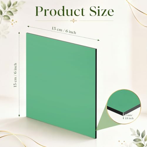 Image of Geetery 15 Pcs Colored Acrylic Sheets, 6 x 6 x 1 /8 Inch Thick Translucent Cast Acrylic Sheet, Plastic Boards for Back to School DIY Project Picture Frame, Art Crafts Laser Cutting Engraving, 15 Colors