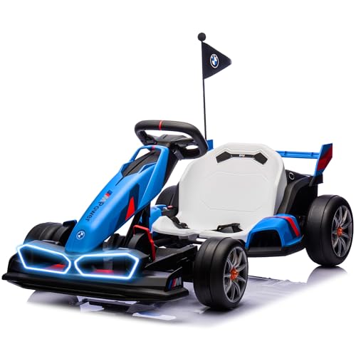 FORESEE BMW Kids Electric Go Kart 24V, 400W, LED, Blue