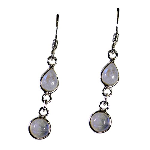 Boucles d'oreilles long crochet argent anti-allergie femme