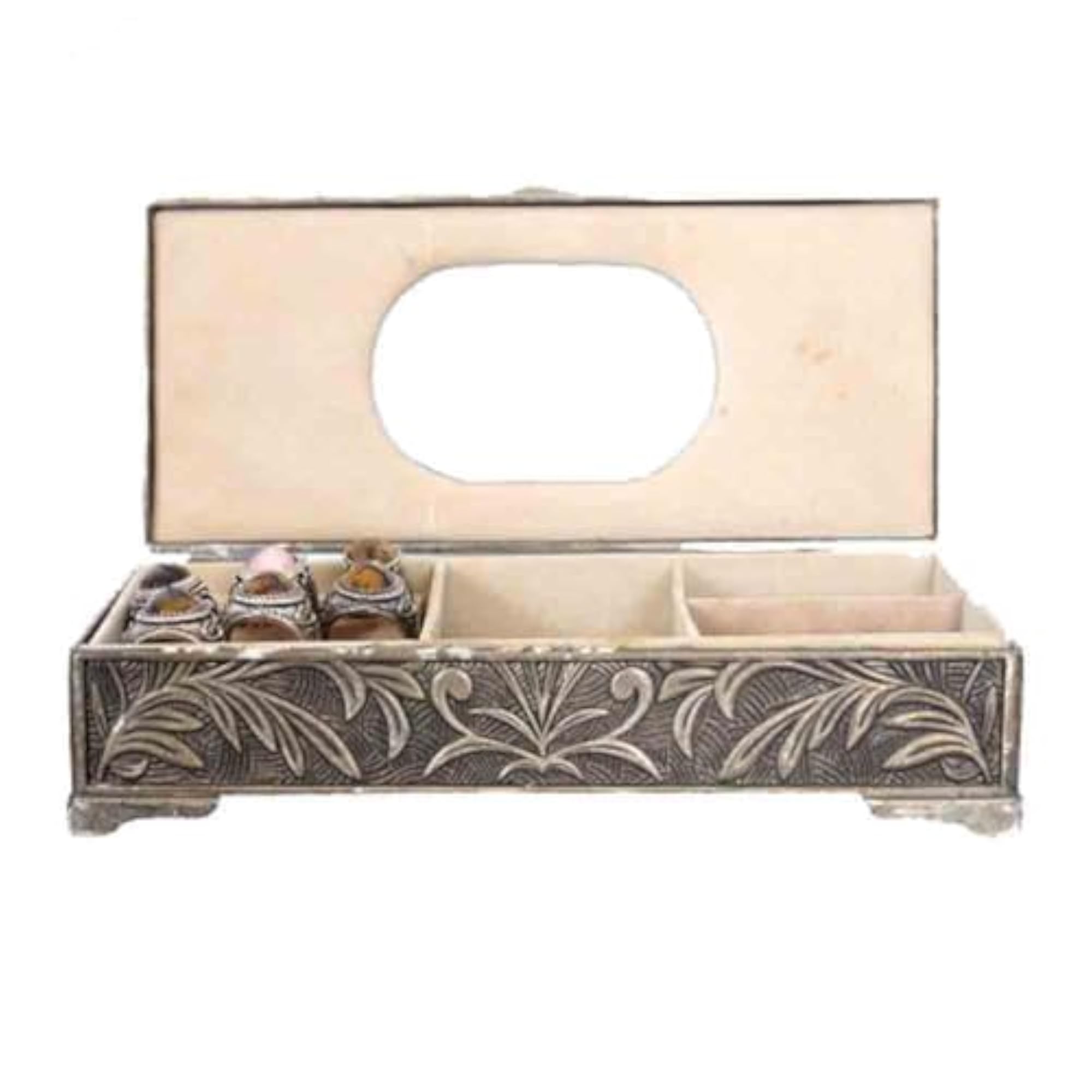 Exquisite Antique Copper Jewellery Box, Timeless Elegance