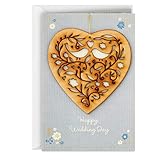 Hallmark Wedding Card (Removable Keepsake Wooden Heart Ornament)