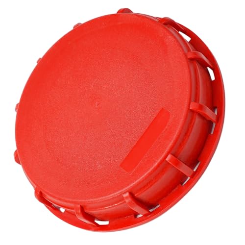 Helilyco IBC - Tapa de depósito para almacenamiento de líquidos de 1000 L, tapa de polipropileno con junta de sellado, color rojo B