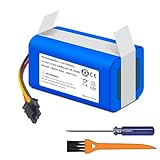 LBTPH 3400mah Replacement Battery Compatible for Qihoo 360 S5 S7 S7 Pro T90 X9 Vacuum Spare Part, for LIFERO RX9 Robot Vacuum Upgrade New Li-ion Battery withTools 14.4V