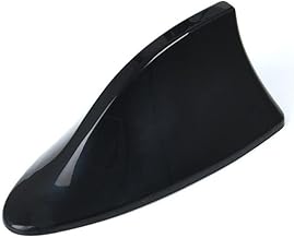 Car Antenna Shark Fin Roof Antenna, Base Modification Radio Signal Antenna Shark Fin Car Radio, for Most Cars, Black