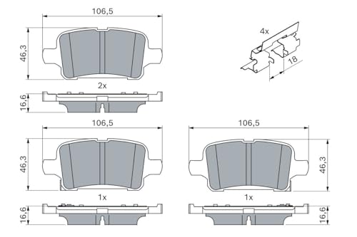 Plaquettes de frein Bosch certifié ECE-R90 qualité premium - 7