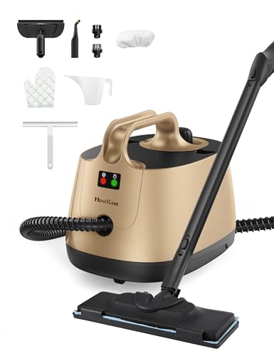 Handheld Steam Cleaner, 293°F 58 PSI Powerful Multipurpose Steam Mop for Home Use, 50Oz Capacity, Heavy Duty Steamer for home, Handheld Steamers, Floors, Cars, Tiles, Crack Cleaning, Titanium