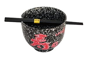 AAF Nommel Jumbo Reisschale mit Essstäbchen