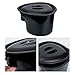 Cabilock Portable Potty Bucket with Lid 5L Plastic Chamber Pot for Elderly Women and Patients Contoured Design for Comfortable Home and Hospital Use