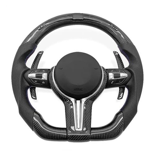 Steering Wheel Compatible With BMW F10 F20 F30 F32 F22 F82 M3 M5 Car Accessories Carbon Fiber Steering Wheel Modification(Style I-M3)