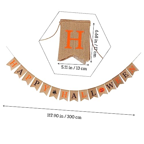 Banderole d'Halloween extérieure résistante pour décorer sans clou - 3