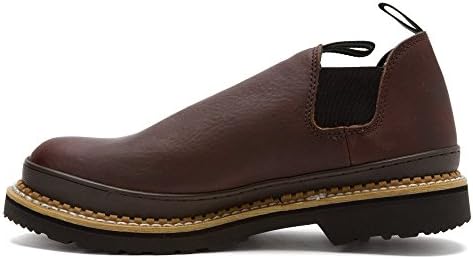 Georgia mens Romeo Slip-on Work industrial and construction shoes, Soggy Brown, 11 US