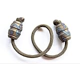 SmilePunk TC4 Begleri EDC Parachute Cord Lanyard Bead Pendant Finger Sport Toy Tubbiness Burn Blue