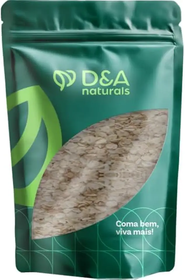 Aveia Em Flocos Finos 100% Sem Glúten - D&A Naturals (1Kg)