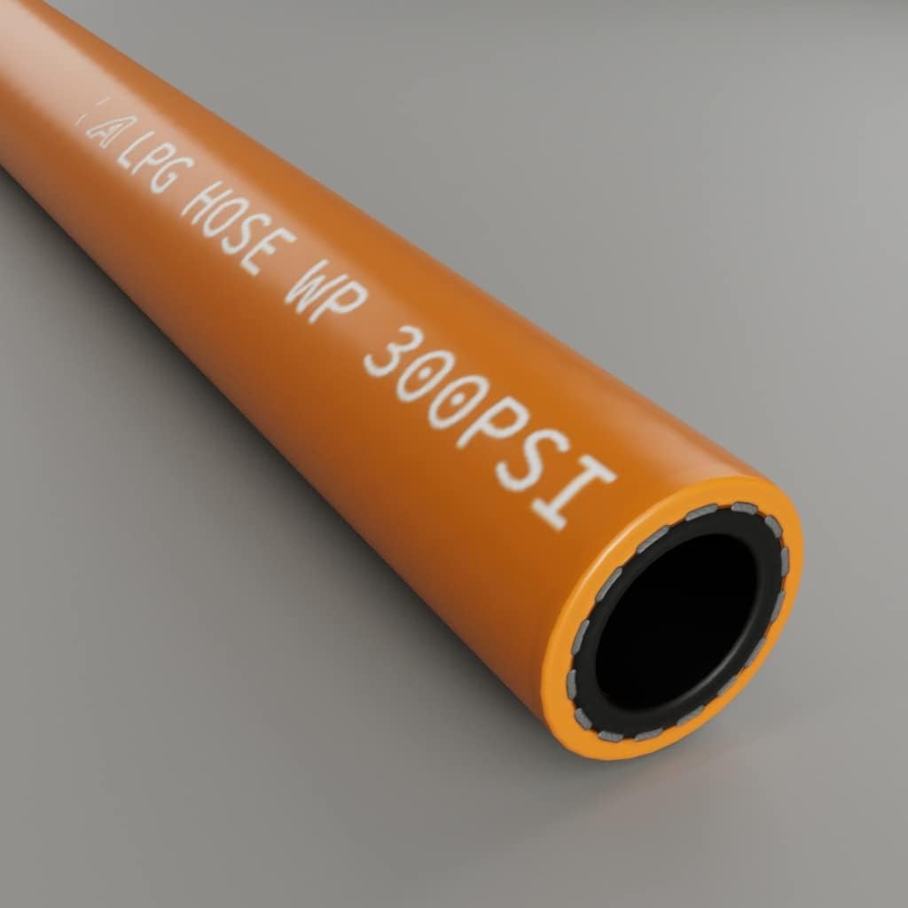 10mm Internal Diameter x 2 Metre Propane Butane LPG Gas Bottle Hose BBQ Camping Caravan Motorhome