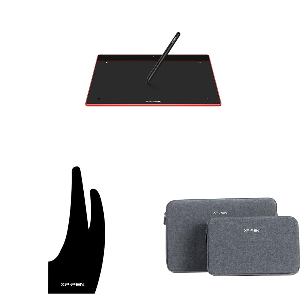XP-Pen Deco Fun L Red Graphics Tablet 10 x 6.27 Inch Pen Tablet with 8192 Levels Pressure Sensitivit-image-18