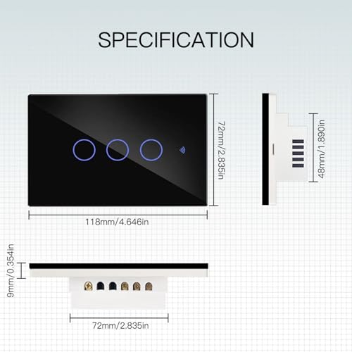 Solución para múltiples luces con interruptor táctil WiFi 3