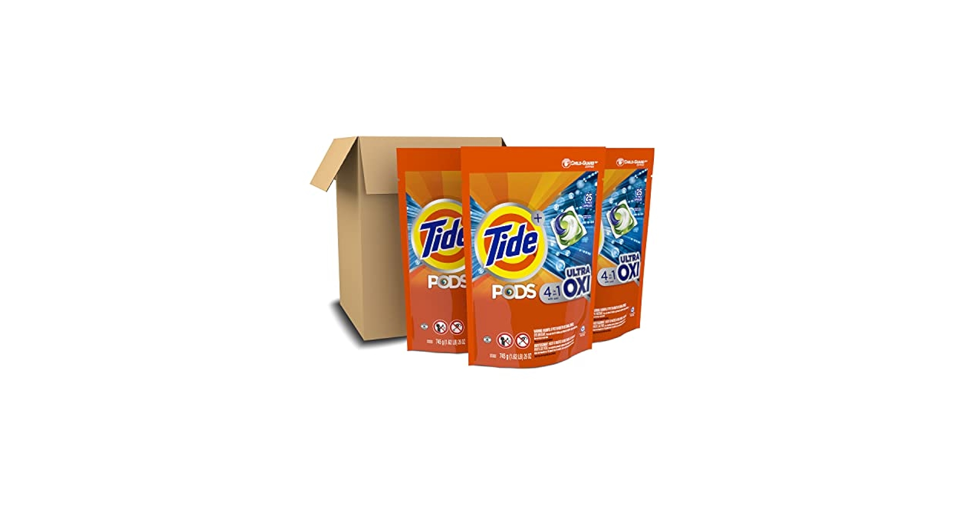 【新品未開封】 Tide+ PODS 104個　4 in 1 洗濯用洗剤 Tide Pods with Ultra Oxi Laundry Detergent Pods, 104-count