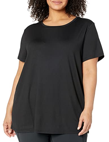 Image of Amazon Essentials Women's Active Quick Dry Tech Stretch Short-Sleeve Crewneck T-Shirt, Multipacks