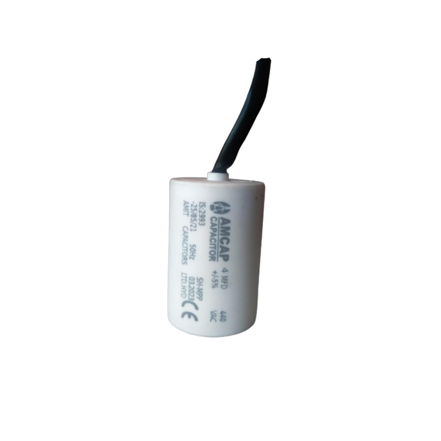 Glare Max 4 MFD Long Life 440V VAC Capacitor for Motor & Ceiling Fan & Mini Cooler Motor - (Pack of 1)