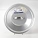 Pentole Agnelli ALMA12945 Couvercle Rond Lourd avec Pont, Acier Inoxydable, 45 cm