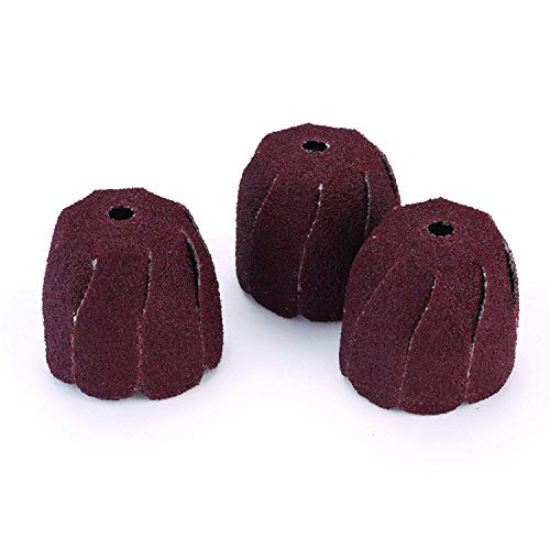 KING ARTHUR’S TOOLS Assorted Small Round Sanding Sleeves (3 Pack) - Aluminum Oxide, 80/150/320 Grit - Compatible with Wood, Metal, Plastic