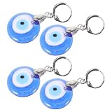 TEHAUX 2 Pares Pendientes Colgantes de Ojo Azul para Mujer Diseño Único en Metal y Vidrio, Ideales para Fiestas y Estilo Elegante