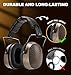 PROHEAR 038 Ear Protection Safety Earmuffs for Mowing, 28dB Noise Reduction Passive Hearing Protector, Compact Foldable Headset for Shooting Construction Power Tools, Brown