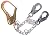 01611 Guardian Fall Protection 22" Rebar Chain Assembly w/ Swivel Rebar Hook & High Strength Snap Hooks