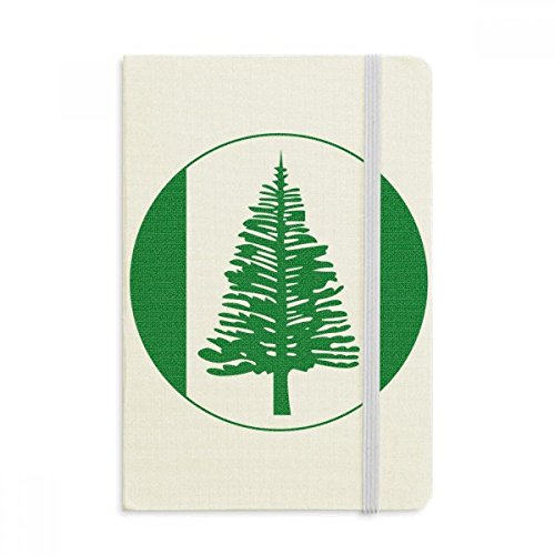 Notebook Norfolk emblème national avec couverture rigide en tissu pour journal intime A5