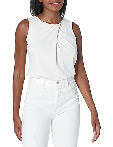 Anne Klein Womens Tank Top Pleat Shell